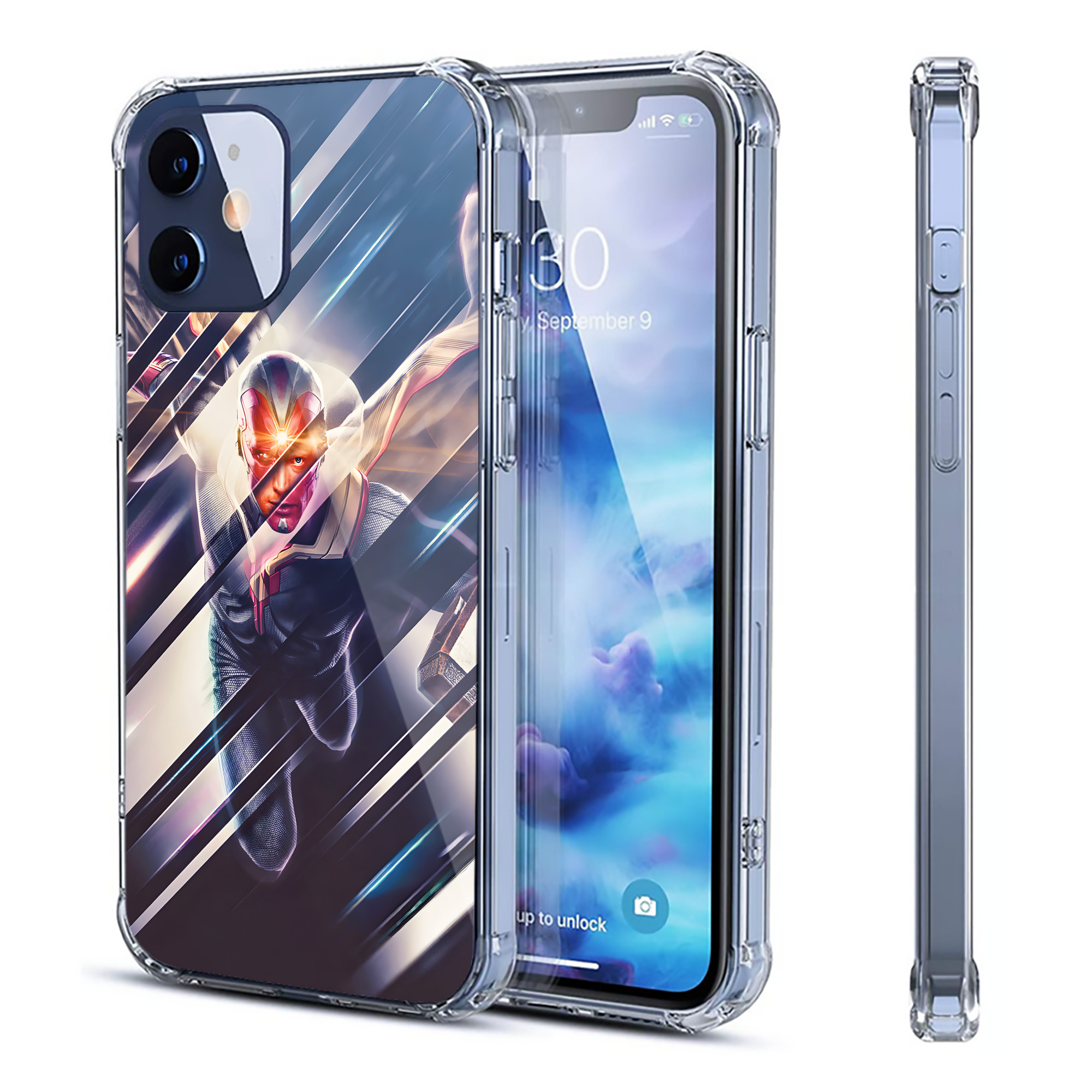 （画像用） アベンジャーズ The Avengers 【iPhone 12シリーズ対応】透明スマホケース（クリアソフトケース）
